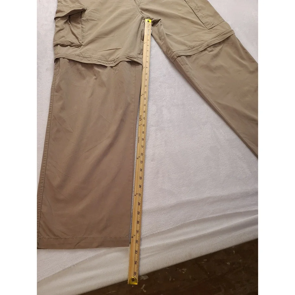 Sonoma Life Style Convertible Cargo Pants Men's‎ 36x34 Khaki Tan Zip Off Hiking